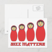 Grootte telt Petrushka-kaart voor Mannen die goed  Briefkaart (Voorkant / Achterkant)
