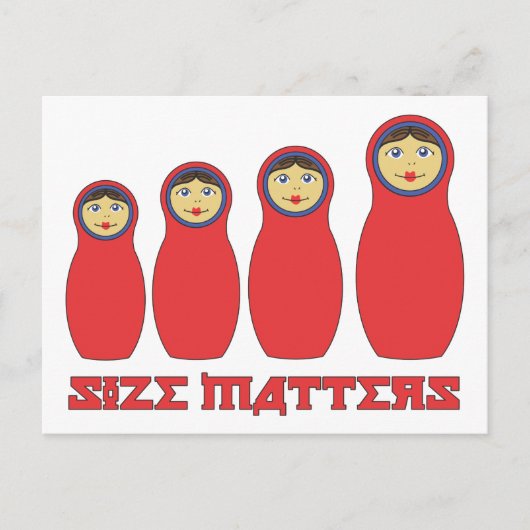 Grootte telt Petrushka-kaart voor Mannen die goed  Briefkaart (Voorkant)