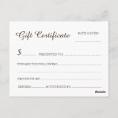 Grootte van Briefkaart van spa Cadeaucertificaat (Achterkant)