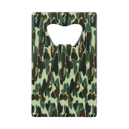 Grootte van Camouflage Bottle Open Credit Kaart Creditkaart Flessenopener