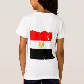 Grootte van de Egyptische vlaggenkaart T-shirt (Achterkant)