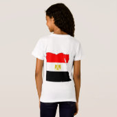 Grootte van de Egyptische vlaggenkaart T-shirt (Achterkant volledig)