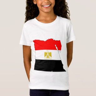 Grootte van de Egyptische vlaggenkaart T-shirt