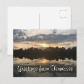 GROOTTE VAN DE Zonnefoto van het TENNESSEE-meer | Briefkaart (Voorkant / Achterkant)
