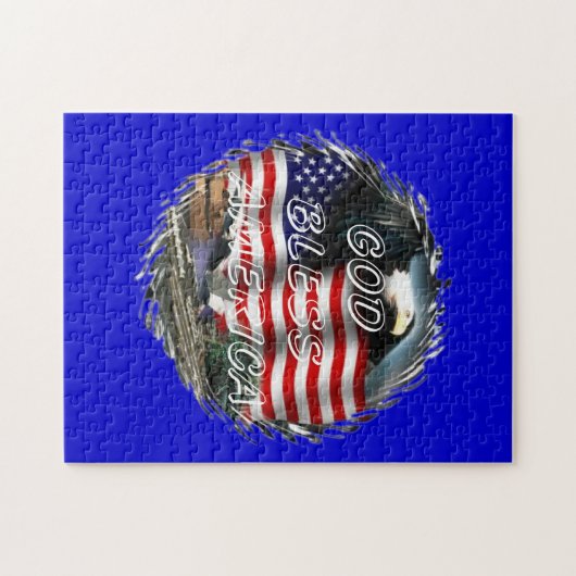 Grootte van godslastering amerika Puzzle (2) Legpuzzel (Horizontaal)