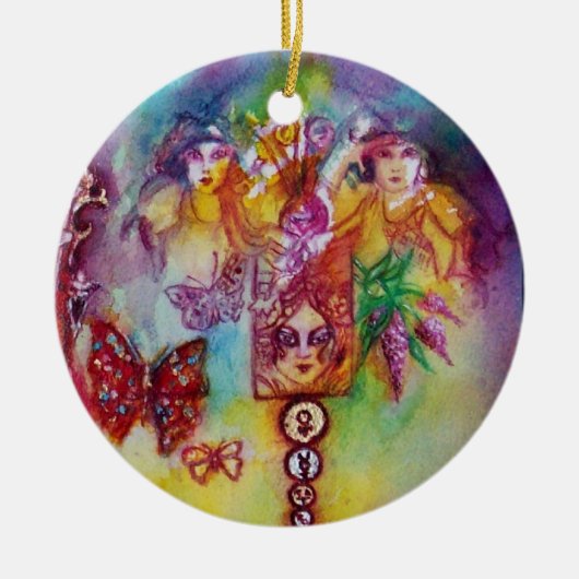 GROOTTE VAN HET VERLORENDE SCHADOWS- BUTTERFLY PLA KERAMISCH ORNAMENT (Voorkant)