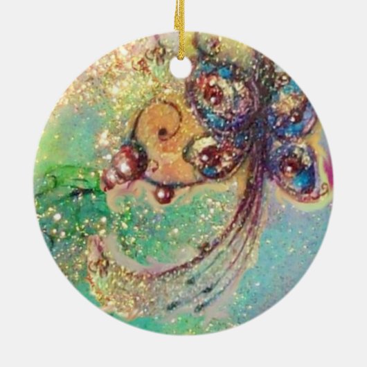 GROOTTE VAN HET VERLORENDE SCHADOWS- BUTTERFLY PLA KERAMISCH ORNAMENT (Achterkant)