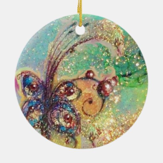 GROOTTE VAN HET VERLORENDE SCHADOWS- BUTTERFLY PLA KERAMISCH ORNAMENT (Achterkant)