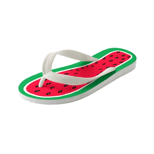 Grootte van kinderen Funny Watermelon Slice Kijk Kinder Teenslippers (Schuin)