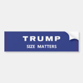 GROOTTE VAN TRUMP BUMPERSTICKER (Voorkant)