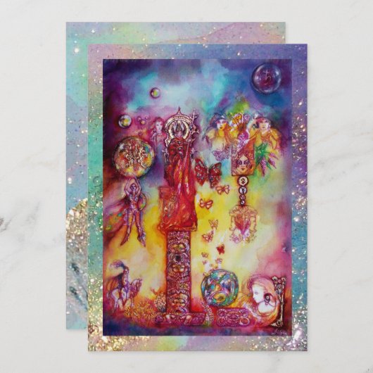 GROOTTE VAN VERLIES SCHADOWS FAIRIES EN BUTTERFLIE AANKONDIGING (Voorkant / Achterkant)