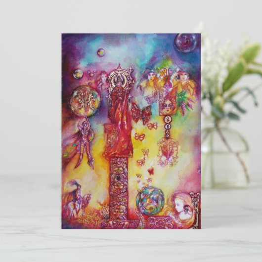 GROOTTE VAN VERLIES SCHADOWS FAIRIES EN BUTTERFLIE AANKONDIGING (Staand voorkant)