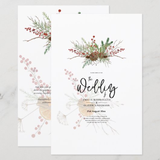 Grootte voor gebruik als een evite (Voorkant / Achterkant)