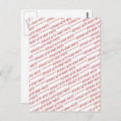 Groottespecifiek 8x10-fotosjabloon briefkaart (Voorkant / Achterkant)