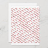 Groottespecifiek 8x10-fotosjabloon kaart (Voorkant / Achterkant)