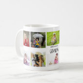 Grootvader 10x Fotocollage van kleinkinderen Mok (Voorkant links)