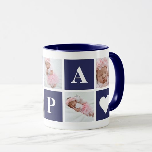 Grootvader 5 Foto Collage Papa Mok (Voorkant rechts)