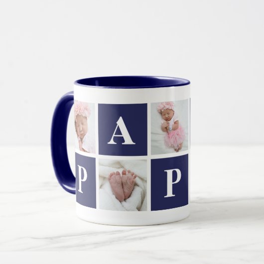 Grootvader 5 Foto Collage Papa Mok (Voorkant links)