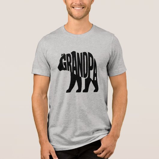 Grootvader Beer  Tri-Blend Shirt (Voorkant)