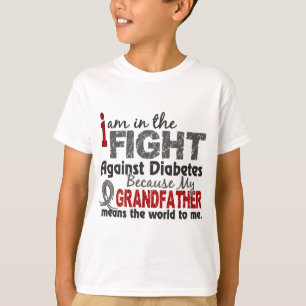 Grootvader betekent wereld voor mij Diabetes T-shirt