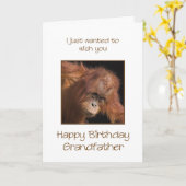 Grootvader Birthday, Orang Utan Kaart (Gele Bloem)