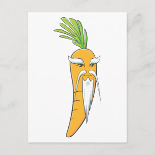 Grootvader Carrot Vegetable Briefkaart
