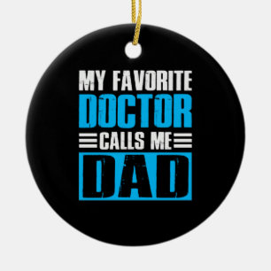 Grootvader citeert mijn favoriete dokter noemt me keramisch ornament