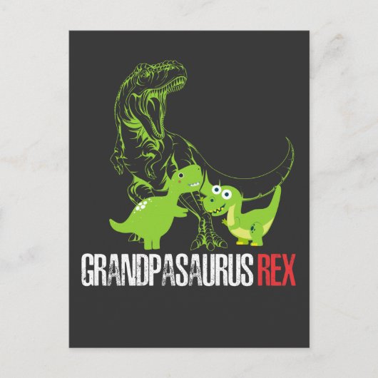 Grootvader Dinosaur Opa Dino Klein kind Briefkaart (Voorkant)