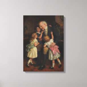 Grootvader (door Joseph Clark) Canvas Afdruk