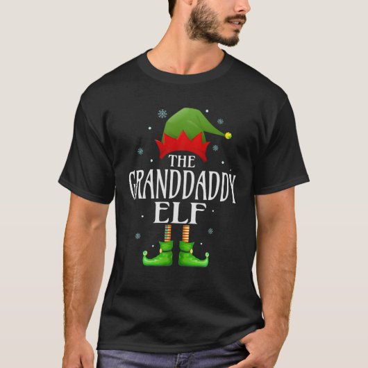 Grootvader Elf Xmas Matching Family Group Christma T-shirt (Voorkant)