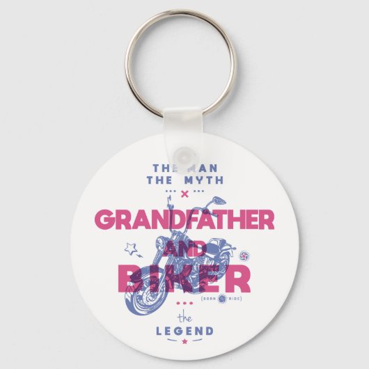 Grootvader en fietser het man de mythe van de lege sleutelhanger (Voorkant)