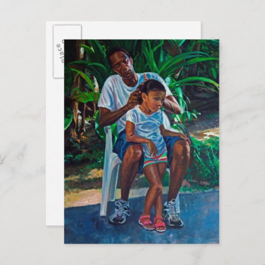 Grootvader en kind 2010 briefkaart (Voorkant / Achterkant)