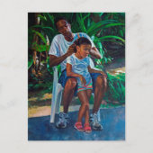 Grootvader en kind 2010 briefkaart (Voorkant)