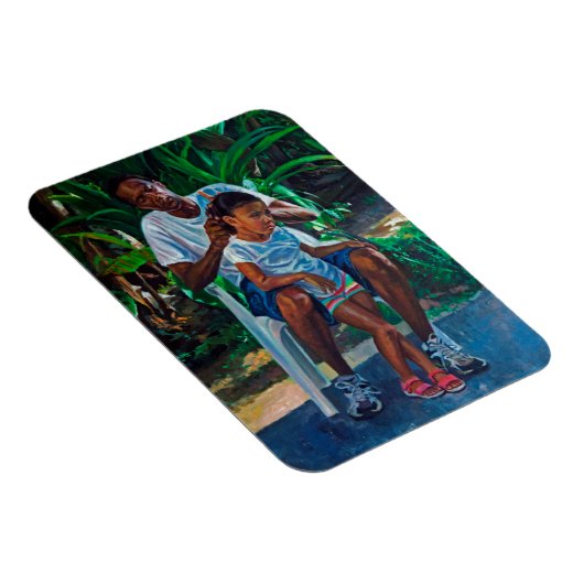 Grootvader en kind 2010 magneet (Rechterzijde)