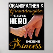 Grootvader en kleindochter poster (Voorkant)