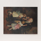 Grootvader en kleindochters (door Joseph Clark) Legpuzzel (Horizontaal)