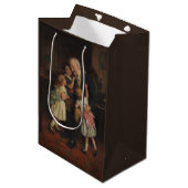 Grootvader en kleindochters (door Joseph Clark) Medium Cadeauzakje (Voorkant Gekanteld)
