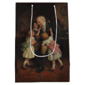 Grootvader en kleindochters (door Joseph Clark) Medium Cadeauzakje (Achterkant)