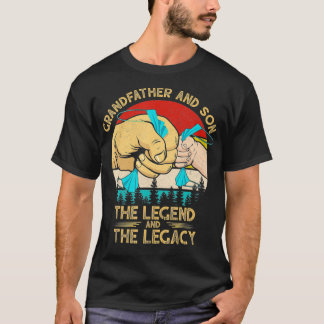 Grootvader en kleinzoon de legende van het ouderli t-shirt