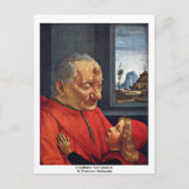 Grootvader en kleinzoon door Domenico Ghirlandaio Briefkaart (Voorkant)