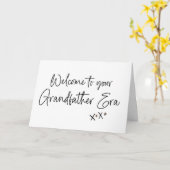 Grootvader Era Zwangerschap Nieuwe Baby Reveal voo Kaart (Gele Bloem)