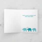 Grootvader feliciteert nieuwe kleinzoon Schattigee Kaart (Binnen)