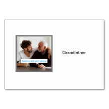 Grootvader foto gepersonaliseerde familie Flashcar