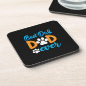 Grootvader Gift | Beste hond-pap ooit Bier Onderzetter (Linkerzijde)