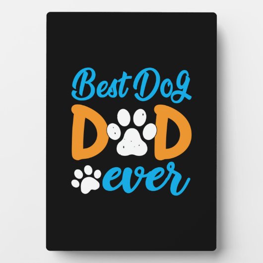Grootvader Gift | Beste hond-pap ooit Fotoplaat (voorkant)