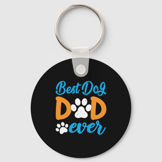 Grootvader Gift | Beste hond-pap ooit Sleutelhanger (Voorkant)
