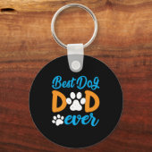 Grootvader Gift | Beste hond-pap ooit Sleutelhanger (Voorkant)