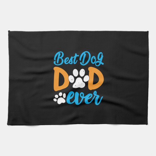 Grootvader Gift | Beste hond-pap ooit Theedoek (Horizontaal)