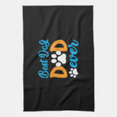 Grootvader Gift | Beste hond-pap ooit Theedoek (Verticaal)