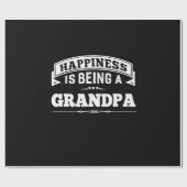 Grootvader Gift | Geluk is een opa Cadeaupapier (Vlak)